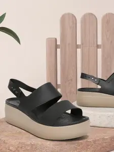 Crocs Brooklyn  Women Black Solid Sandals