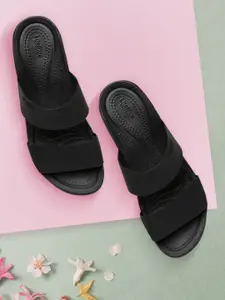 Crocs Brooklyn  Women Black Solid Heels