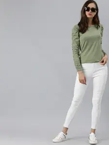 Roadster Women White Super Skinny Fit High-Rise Jeans