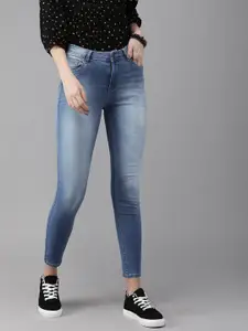 Roadster Women Blue Skinny Fit Mid-Rise Clean Look Stretchable Jeans