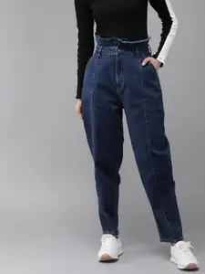 Roadster Women Blue Relaxed Fit High-Rise Clean Look Stretchable Jeans