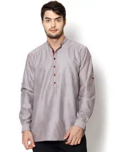 even Grey Short Kurta