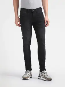 Flying Machine Men Black Jackson Skinny Fit Low-Rise Clean Look Stretchable Jeans