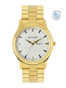 Titan Men White Dial Watch 1650YM03