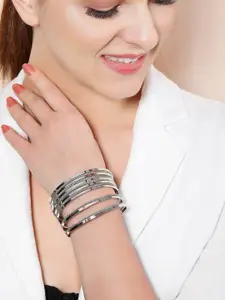 Rubans Silver-Plated Cuff Bracelet