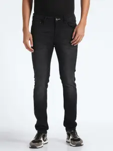 Flying Machine Men Black Jackson Skinny Fit Low-Rise Clean Look Stretchable Jeans