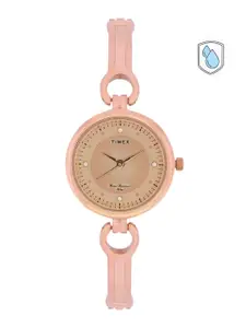 Timex Women Rose Gold-Toned Analogue Watch - TWEL11425