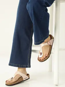 Birkenstock Gizeh Graceful Pearl White Regular Width Birko-Flor Thong Sandals