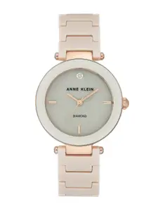 ANNE KLEIN Women Grey Diamond Analogue Watch AK-1018RGTN