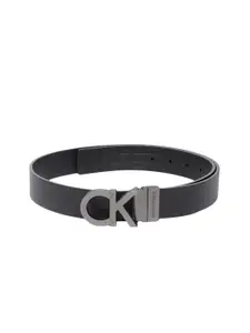 Calvin Klein Men Black Reversible Leather Belt