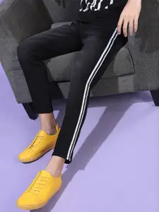 HIGHLANDER Men Black Slim Fit Mid-Rise Jeans