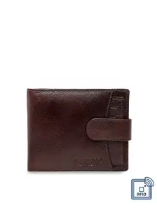 Teakwood Leathers Men Brown Leather Money Clip