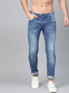 Roadster Men Blue Skinny Fit Mid-Rise Clean Look Stretchable Jeans