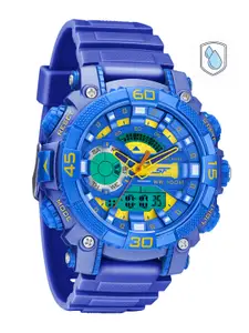Sonata Men Blue Analogue and Digital Watch 77070PP10