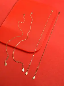 Accessorize London Women Set of 4 Gold Harvest Eclectic Stones Hoop Earrings