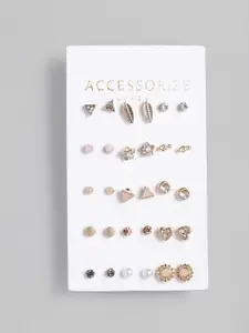 Accessorize London Women 15-Pack Quirky Studs