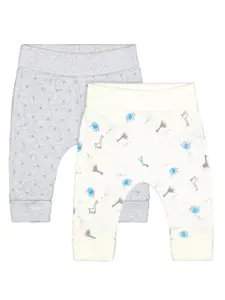 mothercare Boys White Regular Fit Printed Joggers