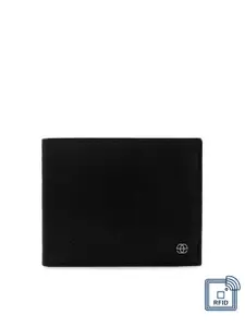 Eske Men Black Solid Two Fold Wallet