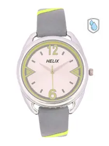 Helix Women Silver-Toned Analogue Watch