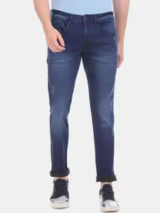 Cherokee Men Blue Slim Fit Mid-Rise Low Distress Stretchable Jeans