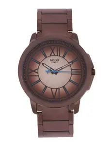 Helix Men Brown Analogue Watch - TW027HG31