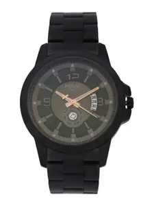 Helix By Timex Black Round Dial Analog Men's Watch - TW023HG21