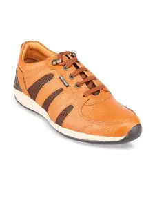 Red Chief Men Tan Brown Leather Oxfords