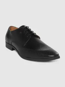 Arrow Men Black Textured Leather JIMMY 2.0 Formal Derbys