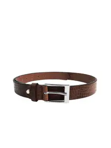 WildHorn Men Brown Printed Leather Belt