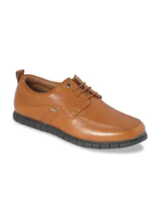 iD Men Tan Lace Up Formal Shoes