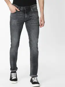 Celio Men Grey Slim Fit Mid-Rise Clean Look Stretchable Jeans