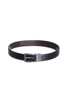 Kara Men Brown & Black Reversible Solid Belt