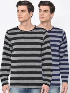 MACK JONNEY Men Pack Of 2 Round Neck T-shirt