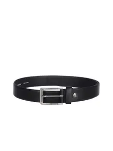 Kara Kara Men Black Solid Leather Belt