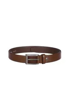 Kara Kara Men Tan Brown Solid Leather Belt