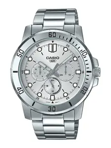 CASIO Enticer Men Silver-Toned Analogue Watch A1750 MTP-VD300D-7EUDF