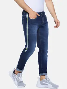 Campus Sutra Men Blue Slim Fit Mid-Rise Clean Look Jeans