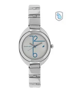 Fastrack Women Silver-Toned Analogue Watch NM6125SM02
