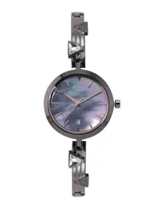 Titan Women Mother of Pearl Dial & Embellished Straps Analogue Watch NM2606QM01