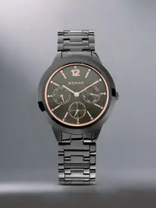 Titan Women Black Analogue Watch NM2588NM01