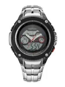 Fastrack Men Grey & Black Analogue and Digital Watch