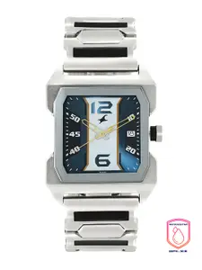 Fastrack Men Navy Blue & White Analogue Watch NM1474SM05