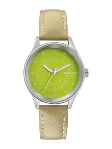 Fastrack Women Lime Green Analogue Watch 6203SL01