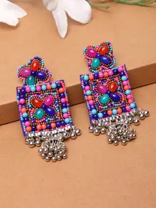 Moedbuille Multicoloured Square Drop Earrings