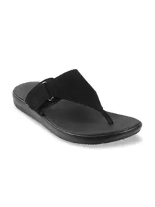 Mochi Men Black Leather Sandals