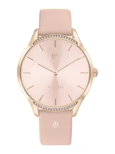 Tommy Hilfiger Women Pink Analogue Leather Watch TH1782215
