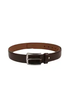 Kara Men Brown Textured Belt