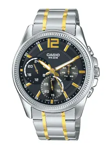 CASIO Men Black Bracelet Style Straps Analogue Watch A1663