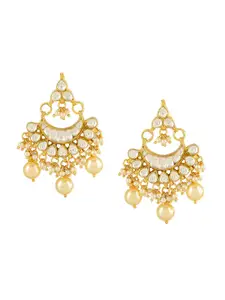 AccessHer Gold-Plated Jadau Classic Drop Earrings