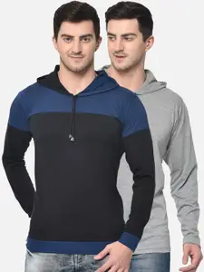 MACK JONNEY Men Pack Of 2 Hood T-shirt